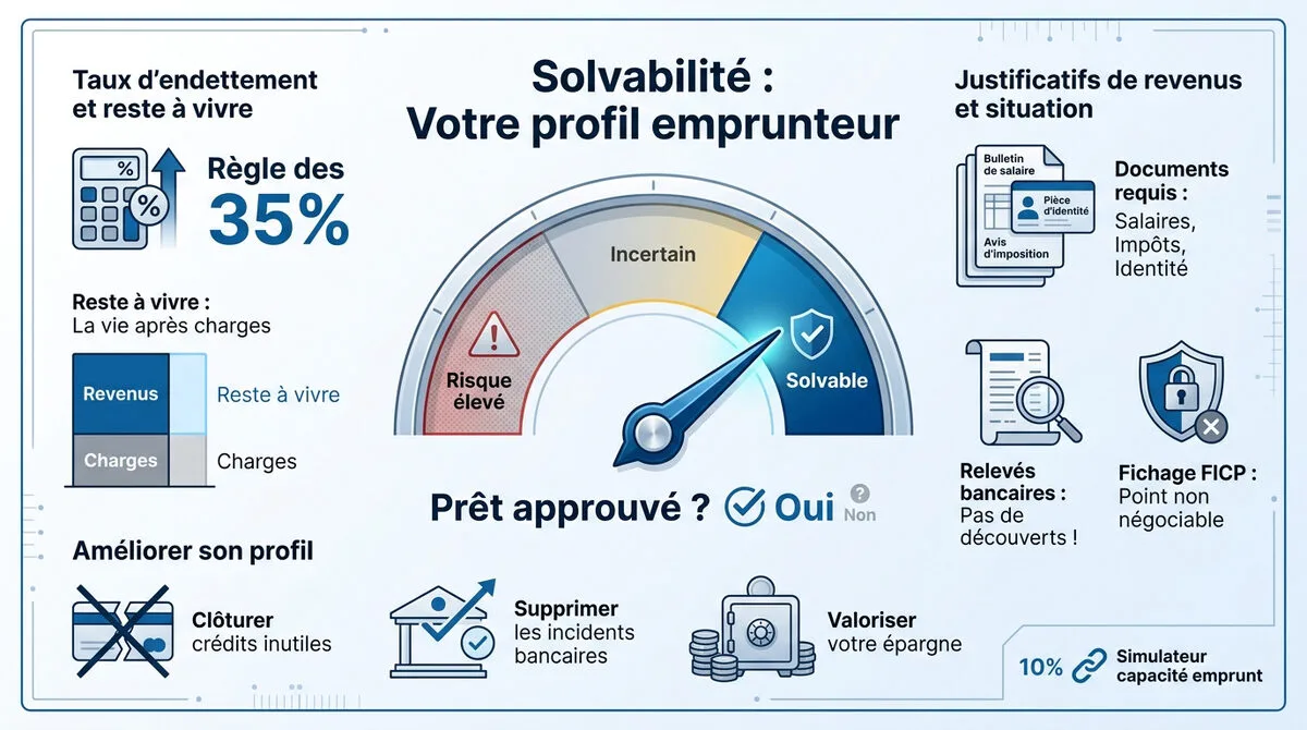 Analyse de la solvabilité et du profil emprunteur pour un crédit