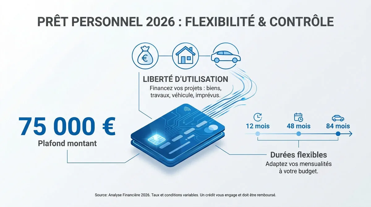 Flexibilité et contrôle du prêt personnel en 2026