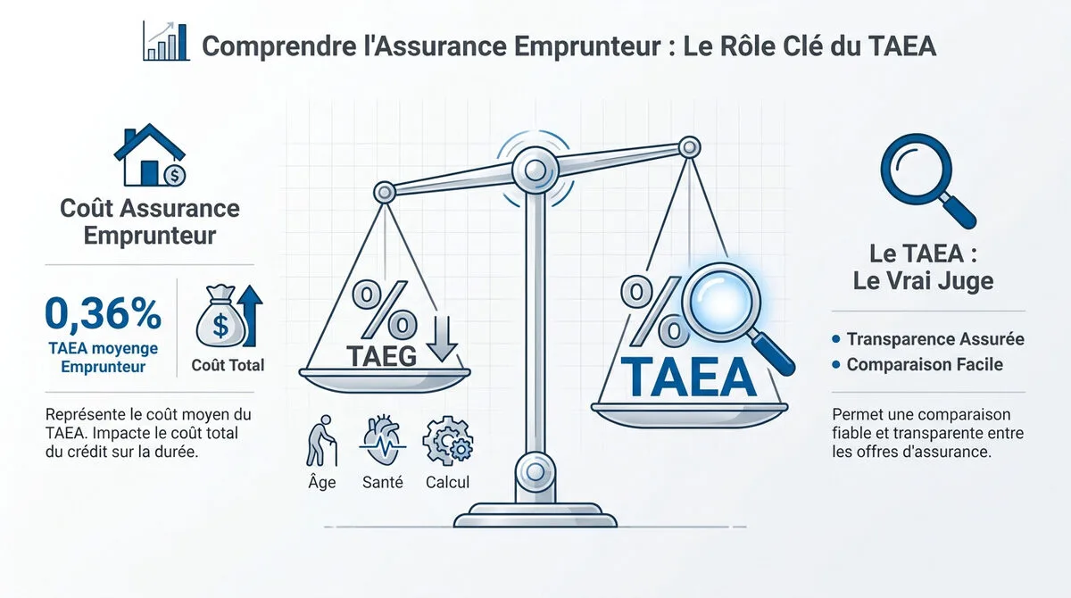 Comparaison entre le TAEA et le TAEG pour l'assurance emprunteur
