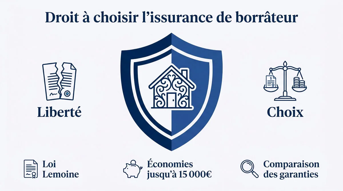 Illustration des droits de l'emprunteur pour choisir son assurance de prêt