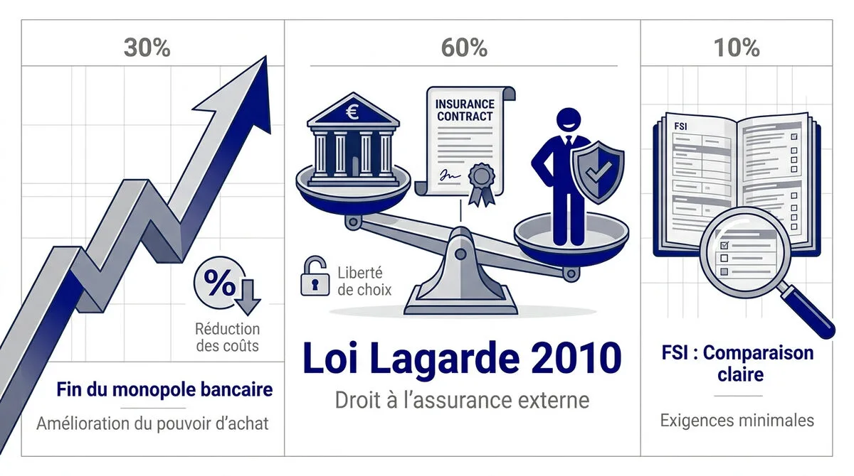 Loi Lagarde 2010 et gain de pouvoir d'achat pour l'assurance emprunteur