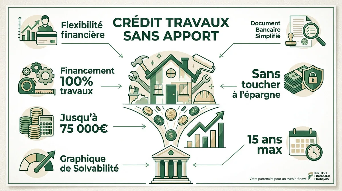 Financement de travaux de rénovation sans apport personnel