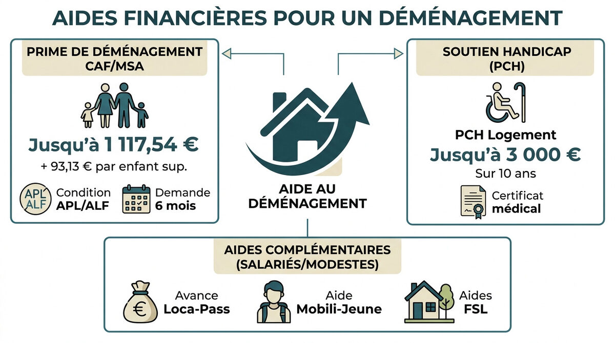 Aides financières et dispositifs pour financer un déménagement