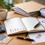 Carnet de budget, calculatrice et documents pour suivre le reste à vivre