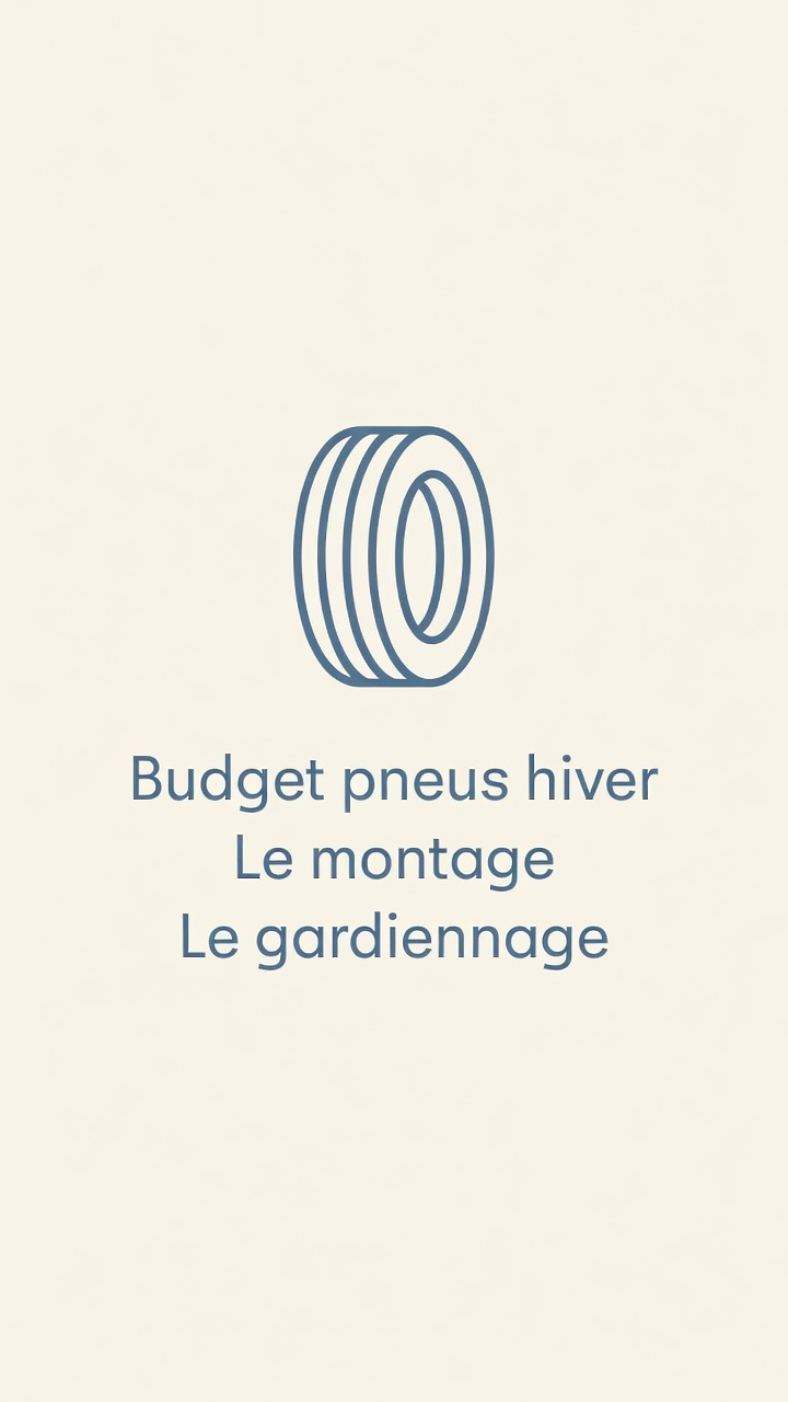 Schéma d'un pneu, deux postes à part : le montage et le gardiennage.